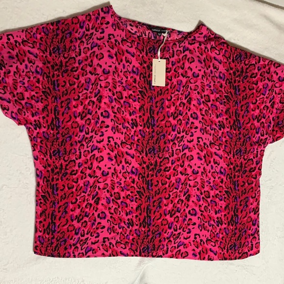 COPY - CAPSULE London Hot Pink Leopard Print Boxy… - Picture 4 of 16